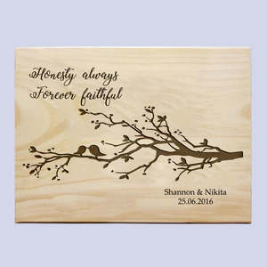 Engagement: Honesty Always Plaque