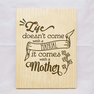 House Warming: Life Manual/Mother Plaque