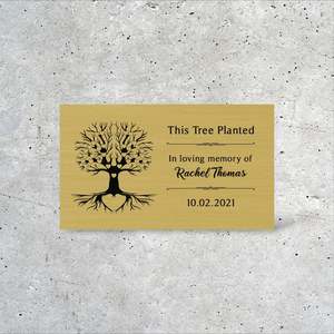 Custom Memorial Plaque (Indoor & Outdoor)