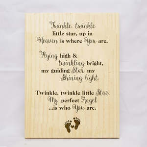 Twinkle Twinkle Plaque