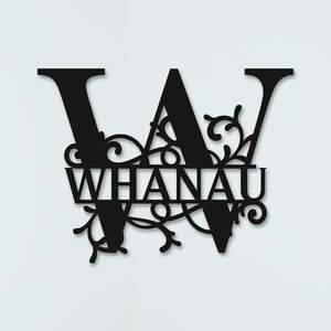 Mothers Day: Whanau Monogram Sign