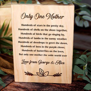 Only One Mother Plaque
