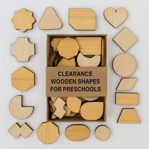 Preschool & ECE Geometric Shapes Kit - 30-Piece (Clearance)