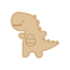 Dinosaur PP#52 Preschool Paint & Play – Wooden DIY Shapes (Single)