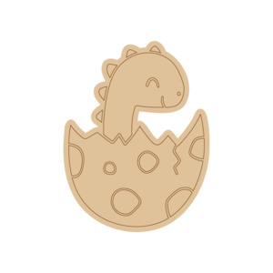 Dinosaur PP#50 Preschool Paint & Play – Wooden DIY Shapes (Single)