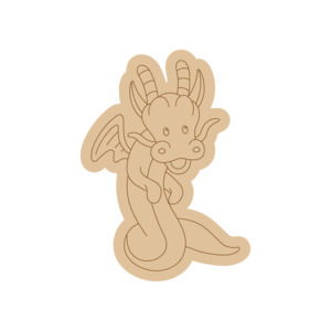 For Kids: Dragon PP#43 Preschool Paint & Play – Wooden DIY Shapes (Single)