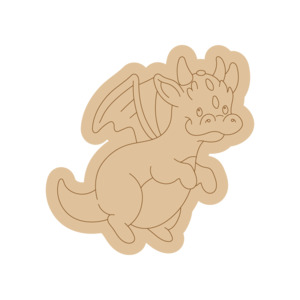 For Kids: Dragon PP#41 Preschool Paint & Play – Wooden DIY Shapes (Single)