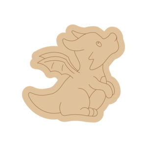 Dragon PP#38 Preschool Paint & Play – Wooden DIY Shapes (Single)