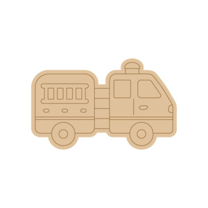 For Babies: Vehicle PP#35 Preschool Paint & Play – Wooden DIY Shapes (Single)