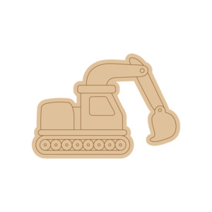 For Babies: Vehicle PP#34 Preschool Paint & Play – Wooden DIY Shapes (Single)