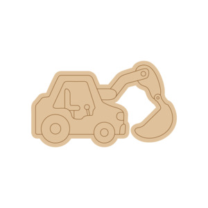 Vehicle PP#30 Preschool Paint & Play – Wooden DIY Shapes (Single)