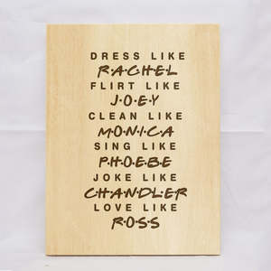 Friends: F.R.I.E.N.D.S Mantra Plaque