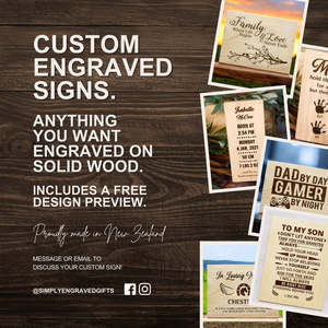 Plaques: Custom Engraved Signs