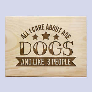 Pets: Dogs & 3 People Plaque