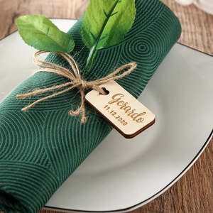 Wedding: Wooden Wedding Tags (50pk)