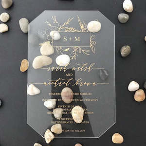 Wedding: Acrylic Wedding Invitations