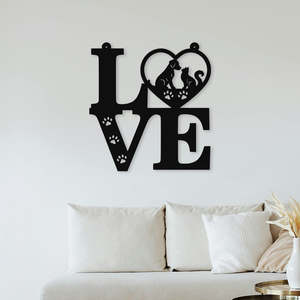 LOVE Cat & Dog - Wall Art