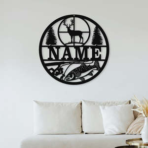 Hunting & Fishing - Wall Art (Personalised)