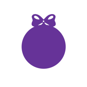 Acrylic Blanks: Christmas Bauble #1 (Craft Blank)