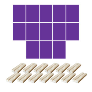 A5 Rectangle + Wooden Stand [Qty:13] (Craft Blank Bundle)