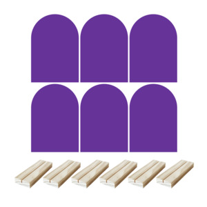 A4 Arch + Wooden Stand [Qty:6] (Craft Blank Bundle)