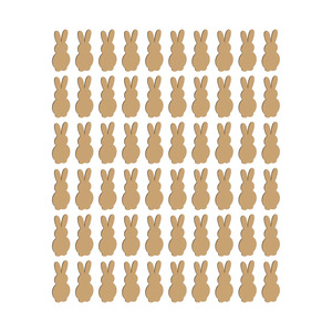 Acrylic Bundles: Easter Craft Blanks #3 [60 wooden pieces] (Preschool Pack)