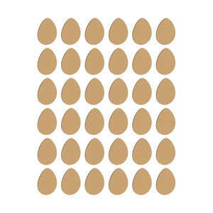 Acrylic Bundles: Easter Craft Blanks #2 [36 wooden pieces] (Preschool Pack)