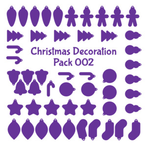 Christmas Decoration Blanks #2 [Qty:51] (Craft Blank Bundle)