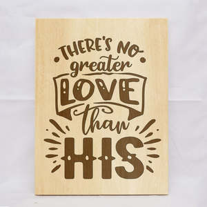 Religion: No Greater Love Plaque
