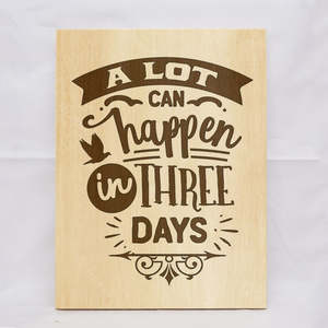 Religion: A Lot Can Happen Plaque