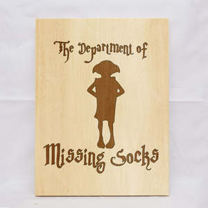 All Plaques: Dept. Missing Socks Plaque
