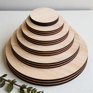 100mm Solid Pine Timber Circle – 12mm Thick | Laser Cut, Premium Untreated Wood