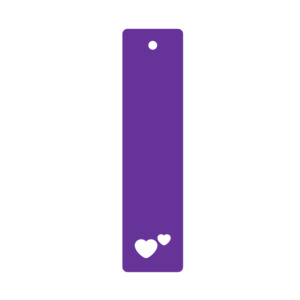 Craft Blanks No Holes: Bookmark + Hearts (Craft Blank)