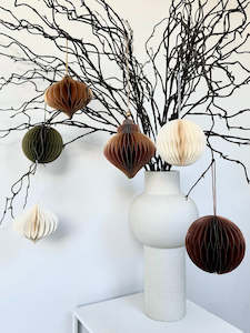 Christmas 1: Paper Honeycomb Ornaments