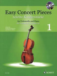 Easy Concert Pieces Volume 1 for Cello and Piano with CD (Schott)