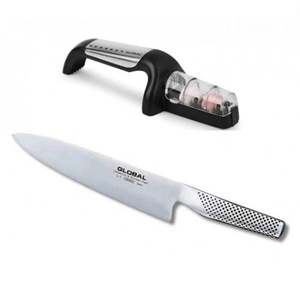 Global Classic 20cm Cooks & Global Sharpener G-291/SB