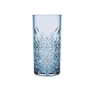 Pasabahce: Pasabahce Timeless Hiball Glass 450ml Blue - Set 4