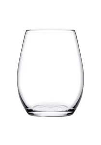 Pasabahce Amber Stemless Wine Glass 350ml Set 6