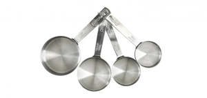 Pyrex Platinum Stainless Steel Measuring Cup 4pc Set