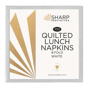 Sharp Serviettes: Sharp Lunch Quilted 8 Fold (2 Colours)