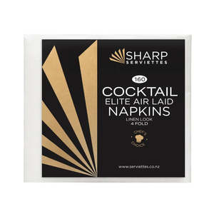 Sharp Cocktail Airlaid 4 Fold