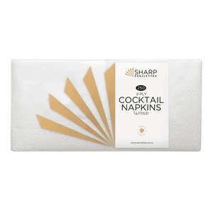 Sharp Cocktail 2 Ply 4 Fold (6 Colours)