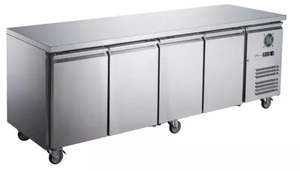Stainless Steel Four Door Bench Fridge Fed-X – XUB7C22S4V