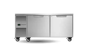 Display Refrigeration: SKOPE ProSpec 2 Bay Solid Door Underbench Freezer GN 2/1