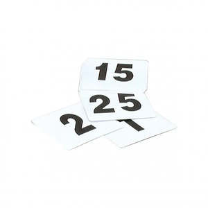 Chef Inox Utility Black and White Table Number Set 50