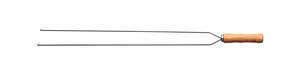 Tramontina Heavy Duty Duel Prong Stainless Steel Skewer Wood Handle 75cm