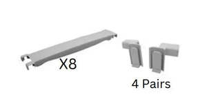 Shelving: Modular Heavy Duty Aluminium Shelving Corner Kit
