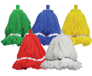 Cleaning Supplies: Matthews Microfibre Mops Coloured