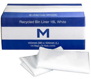 Waste Management: Matthews Recycled Bin Liners 18L