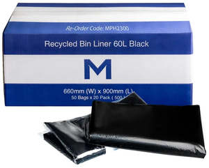 Matthews Recycled Bin Liners 60L